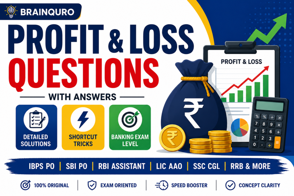 100 profit and loss questions with answers and short tricks - easy level