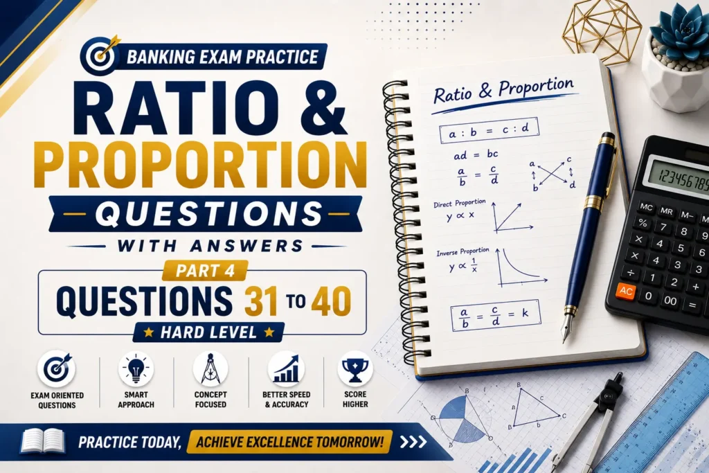 Tough Ratio and Proportion Questions with Answers for Banking Mains Part 4
