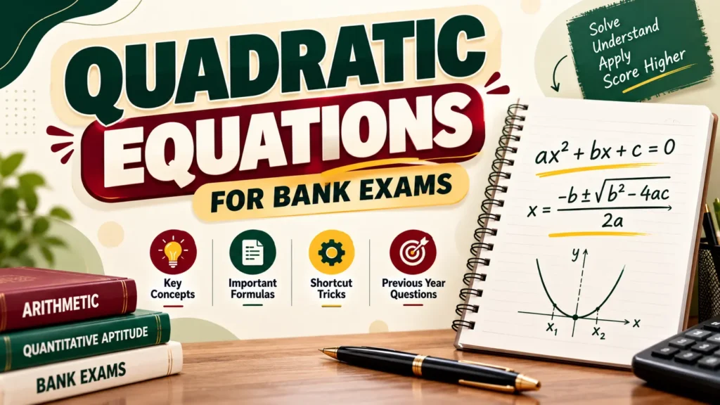 quadratic equations for bank exams