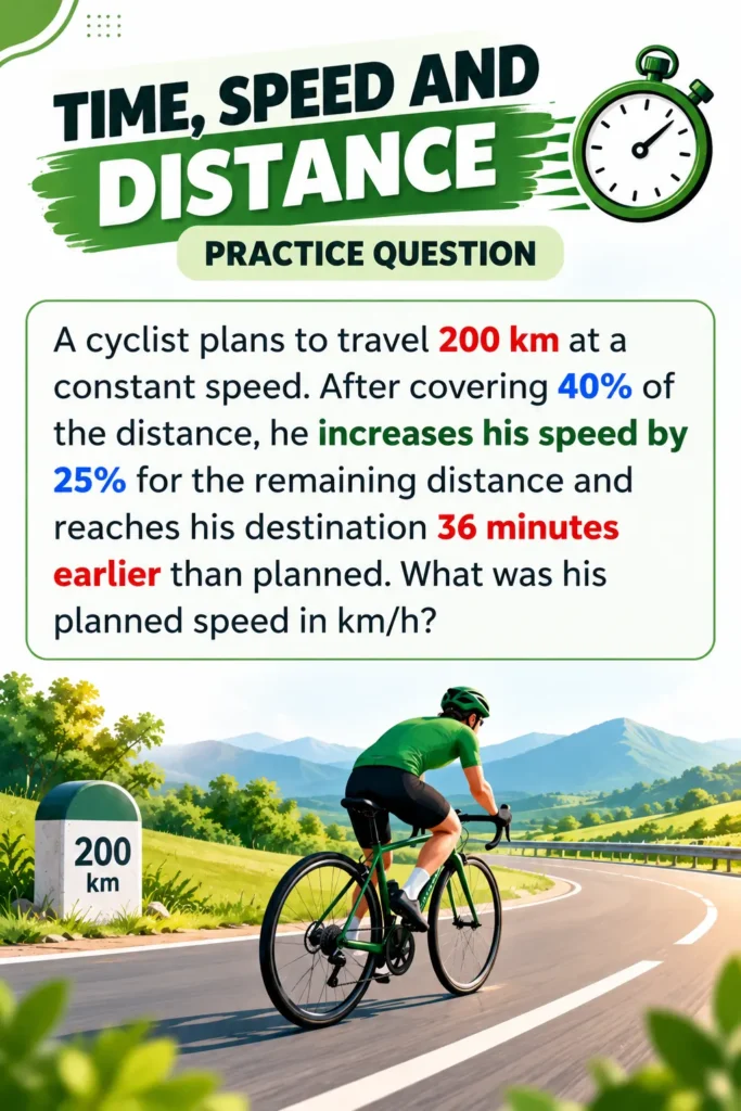 time speed and distance tough questions
